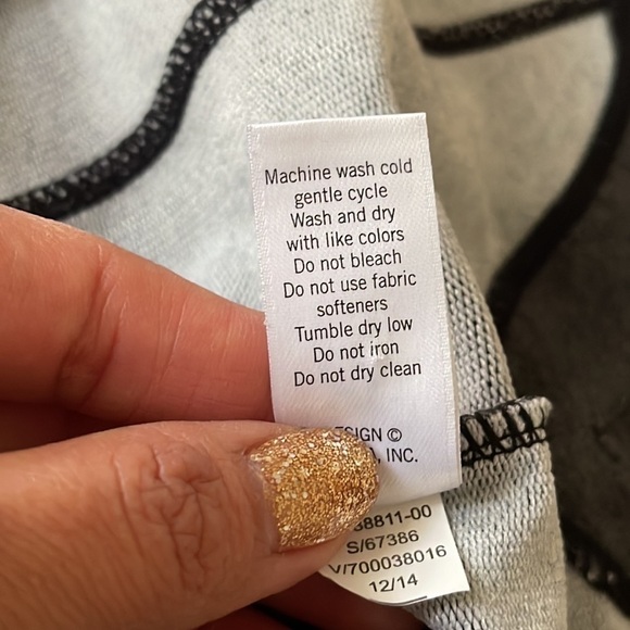 Athleta Women’s Omega Dress Long Sleeve Size S Black Grey - Picture 7 of 9